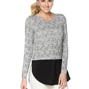 DG2 by Diane Gilman Mixed Media Heathered Top